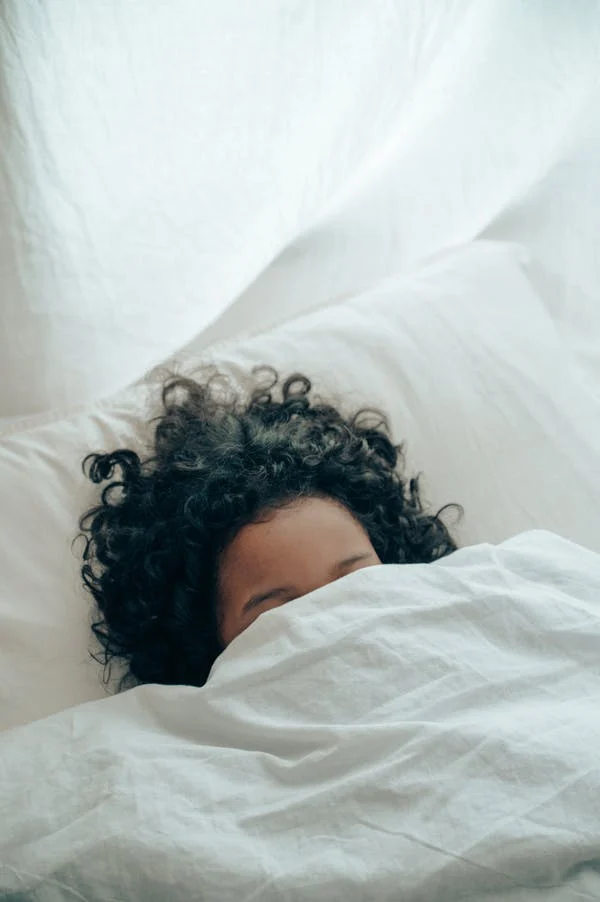 sleep with curly hair.
